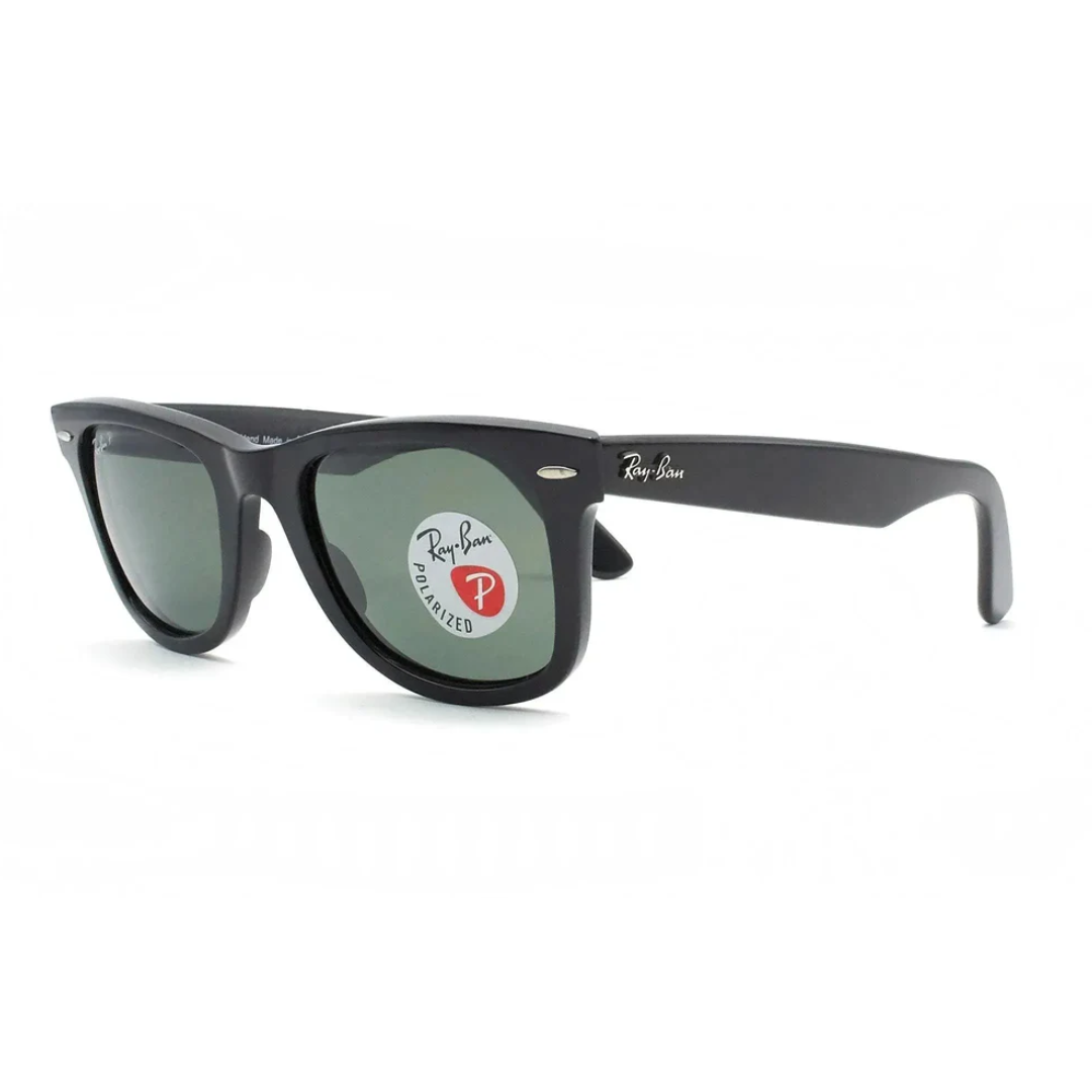 Wayfarer black green polarizado
