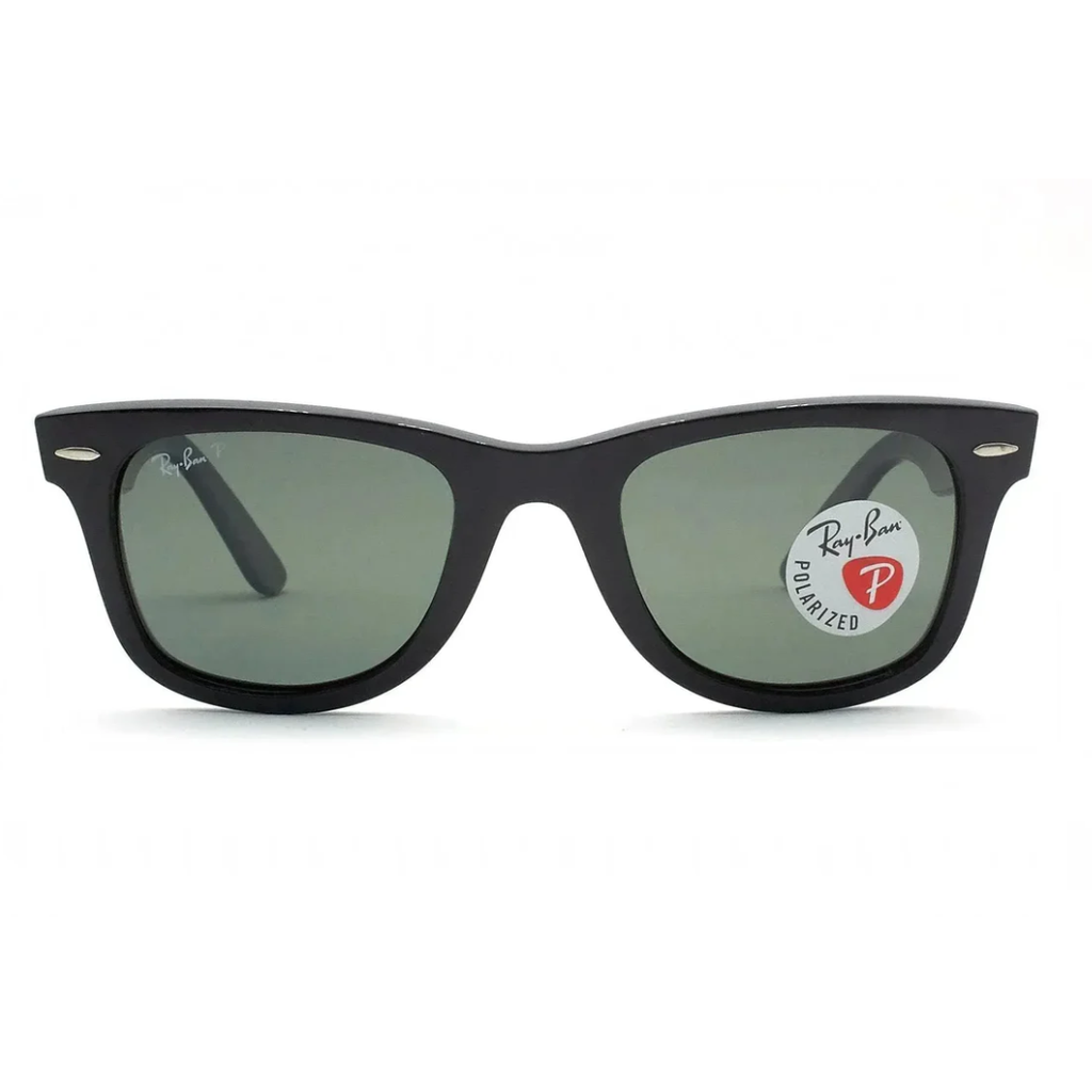 Wayfarer black green polarizado