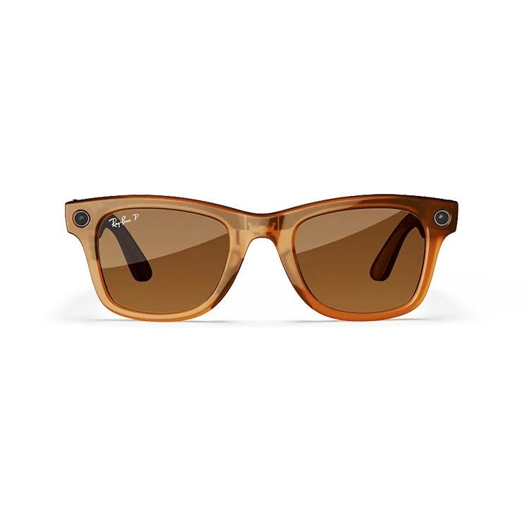 Rayban Meta Wayfarer Shiny Caramel
